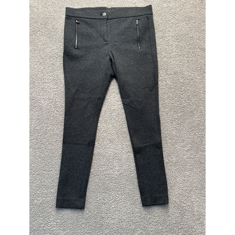 LOFT Petites Slim‎ Ankle Pants Women 0P Gray Zipper Pocket Stretch
